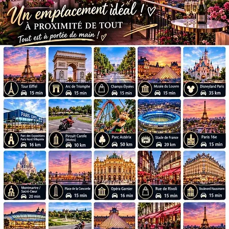 Apartamento Luxury Vip Parisian Dream Aulnay-sous-Bois